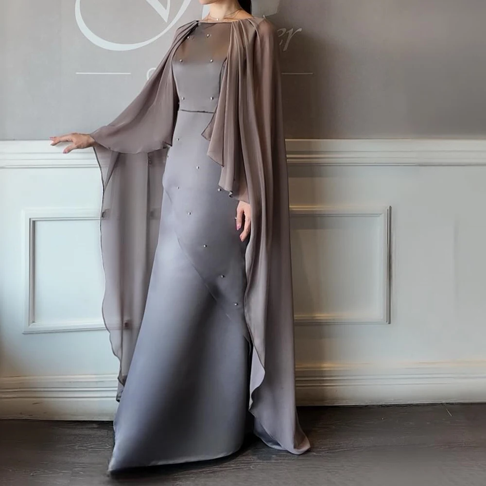 Customized A-line Evening Dresses Floor-length Scoop-neck Sleeveless Prom Gown Simple Fashion Crystal Stole Draped Party Gown
Customized A-line Evening Dresses Floor-length Scoop-neck Sleeveless Prom Gown Simple Fashion Crystal Stole Draped Party Gown