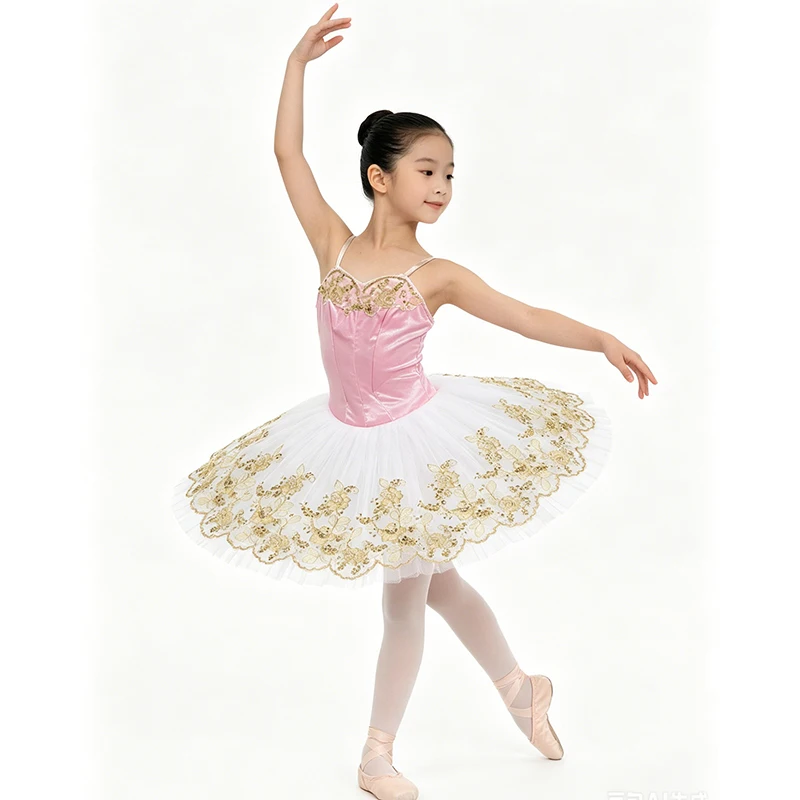 Akeylia Pink gold professional ballet tutu women performance pancake tutu classical girls customized 11 layers BLST20128
Akeylia Pink gold professional ballet tutu women performance pancake tutu classical girls customized 11 layers BLST20128