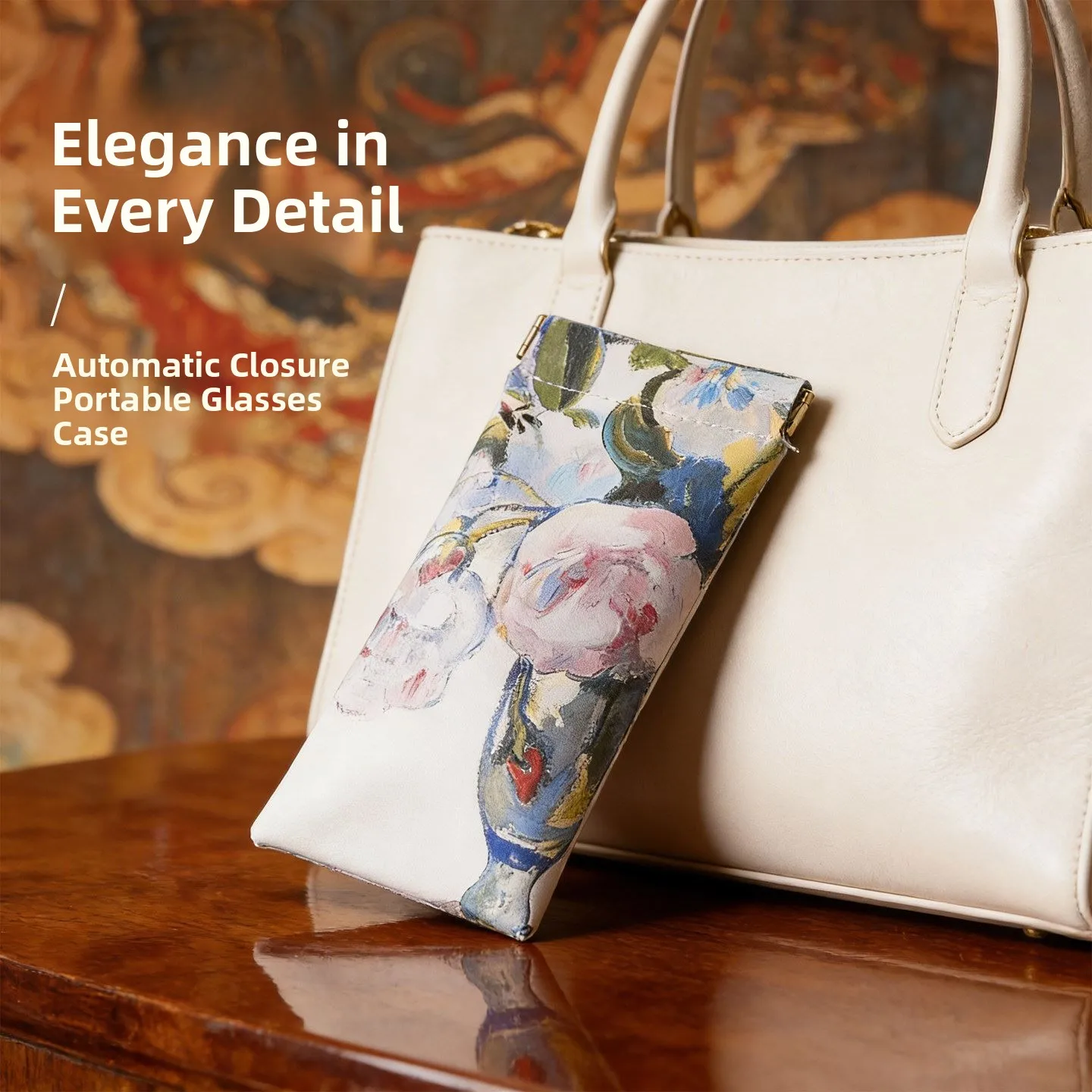 Portable Printed Eyeglasses Case Automatic Closure Spring Loaded Sunglasses Storage Bag Personal Hanging Bag Leather Protecti...
Portable Printed Eyeglasses Case Automatic Closure Spring Loaded Sunglasses Storage Bag Personal Hanging Bag Leather Protecti...