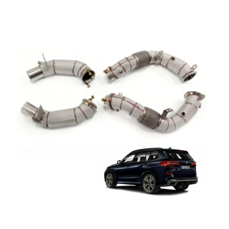Stainless Steel Exhaust System High Flow Downpipe for Bm w M550i 750i M850i X5 X6 X7 M50i N63 4.4T V8 2017 Car Exhaust
Stainless Steel Exhaust System High Flow Downpipe for Bm w M550i 750i M850i X5 X6 X7 M50i N63 4.4T V8 2017 Car Exhaust