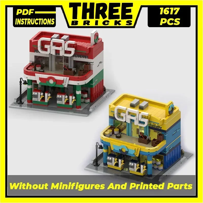 Moc Building Bricks City Street View Model Gas Station Technology Modular Blocks Gifts Toys For Children DIY Sets Assembly
Moc Building Bricks City Street View Model Gas Station Technology Modular Blocks Gifts Toys For Children DIY Sets Assembly