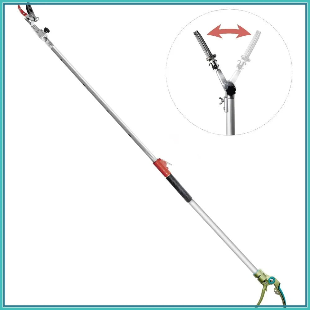 Telescopic Pole Pruner with Rotating Blade Head, Lightweight Aluminum Handle for Tree Branch Cutting, Extends 3.67-5.45 FT
Telescopic Pole Pruner with Rotating Blade Head, Lightweight Aluminum Handle for Tree Branch Cutting, Extends 3.67-5.45 FT