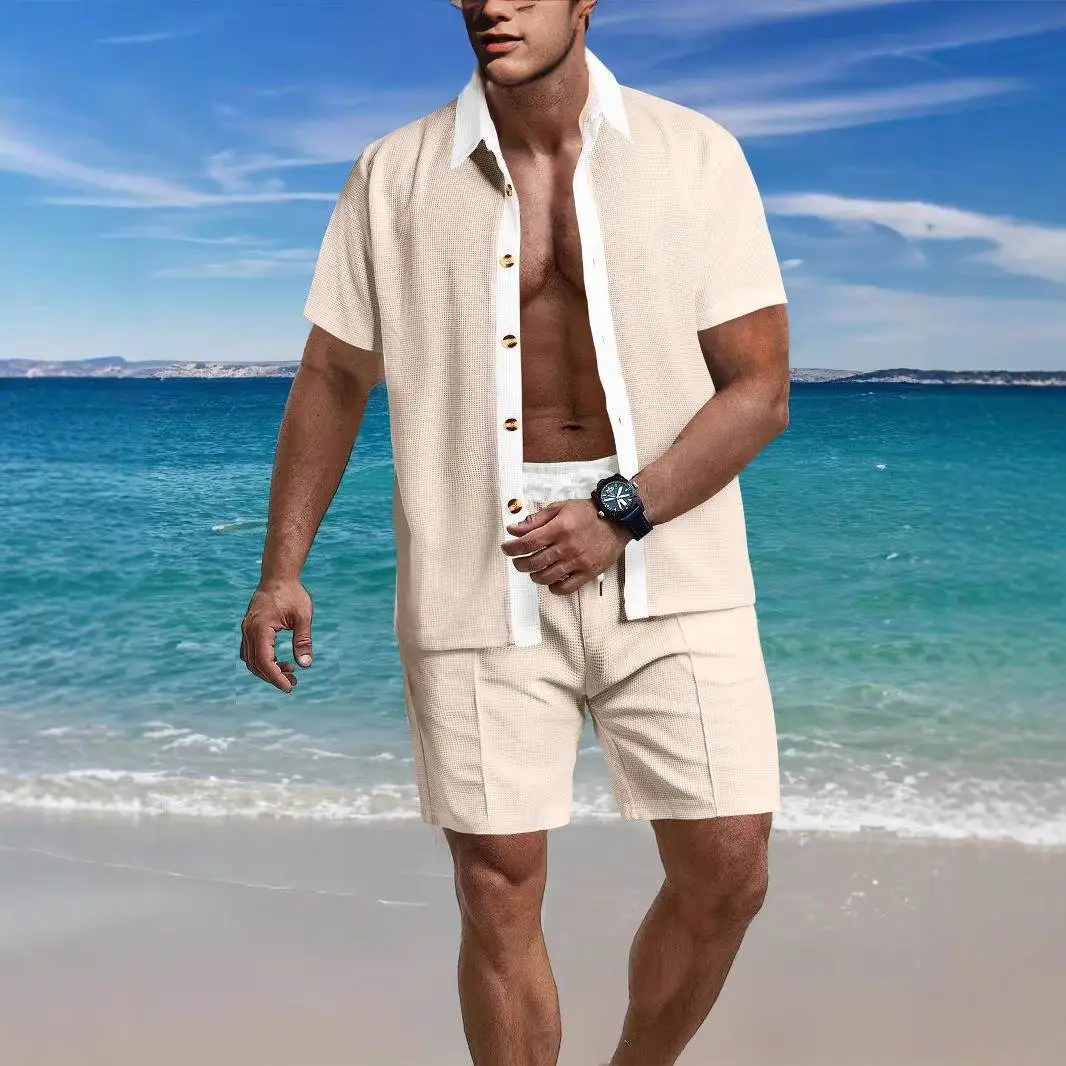 Men's Short Sleeve Short Pants Two-Piece Set Casual Loose Beach Shirt Set Summer Cross-Border Comfortable Breathable Cotton
Men's Short Sleeve Short Pants Two-Piece Set Casual Loose Beach Shirt Set Summer Cross-Border Comfortable Breathable Cotton