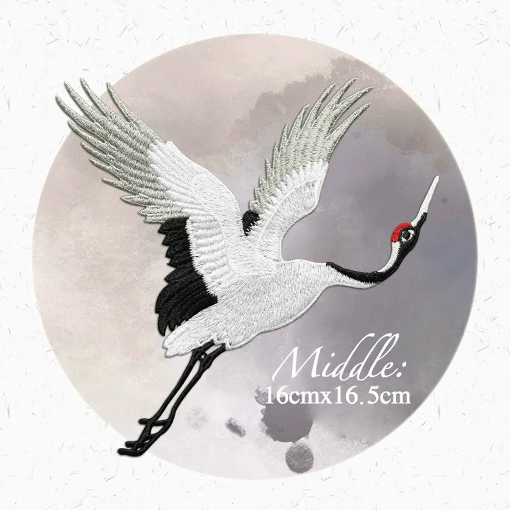 Chinese Style For Clothing Red-crowned Crane Birds Embroidered Applique Embroidery Sew On Patches Clothes Decor
Chinese Style For Clothing Red-crowned Crane Birds Embroidered Applique Embroidery Sew On Patches Clothes Decor