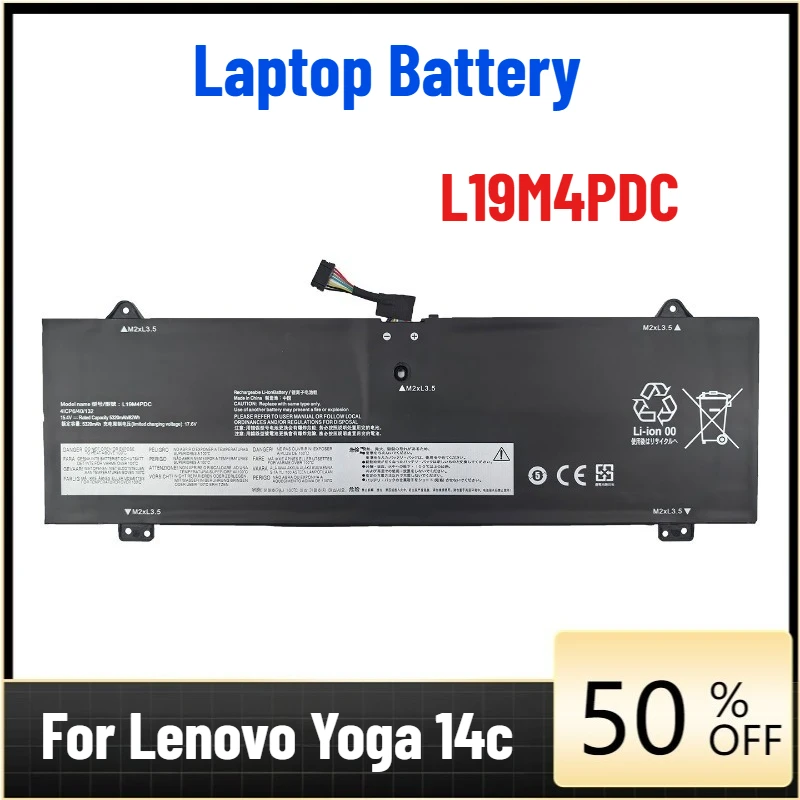 Laptop Battery for Lenovo Yoga 14c 14cITL 14cACN 2021 L19M4PDC L19C4PDC
Laptop Battery for Lenovo Yoga 14c 14cITL 14cACN 2021 L19M4PDC L19C4PDC