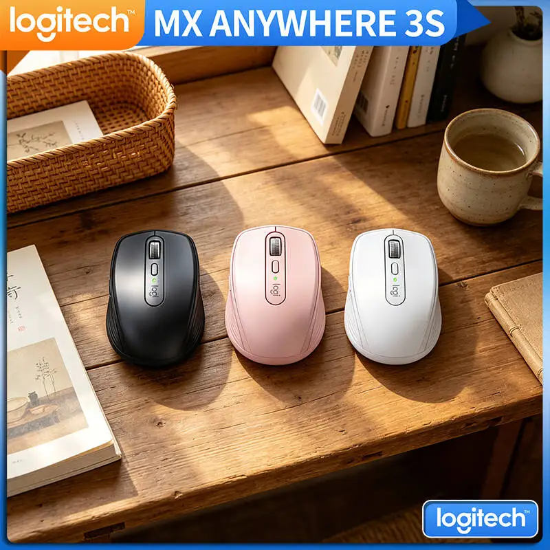 Logitech MX Anywhere 3S Creator Mouse - 8K DPI Glass Tracking, MagSpeed Scroll, Silent Click, Travel-Ready for Design Work
Logitech MX Anywhere 3S Creator Mouse - 8K DPI Glass Tracking, MagSpeed Scroll, Silent Click, Travel-Ready for Design Work