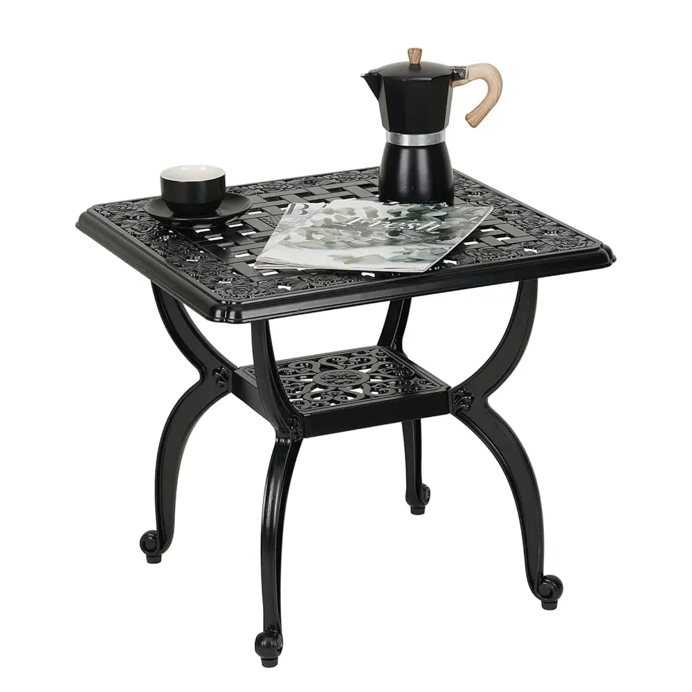 Cast Aluminum Outdoor Side Table,Anti-Rust Outdoor End Table,Patio Coffee Bistro Table For Indoor,Garden,Porch,Balcony(Square
Cast Aluminum Outdoor Side Table,Anti-Rust Outdoor End Table,Patio Coffee Bistro Table For Indoor,Garden,Porch,Balcony(Square