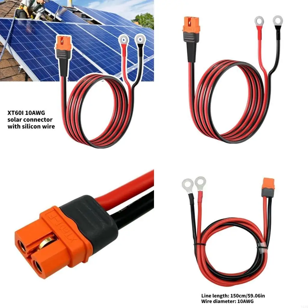 Y5JB Flexible XT60i to O Rings Terminal Cable 10AWG for Reliable Power Connection
Y5JB Flexible XT60i to O Rings Terminal Cable 10AWG for Reliable Power Connection