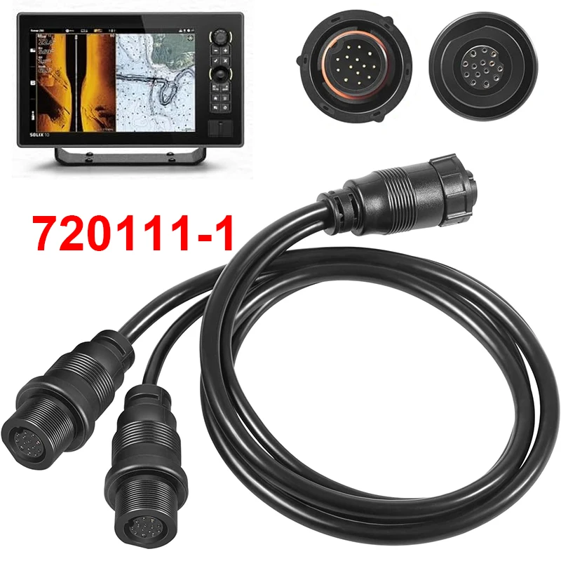 14 M ID SIDB Y Splitter Cable 720111-1 for Humminbird SOLIX/APEX/XPLORE Fish Finders, Connects Side Imaging & 2D Transducers
14 M ID SIDB Y Splitter Cable 720111-1 for Humminbird SOLIX/APEX/XPLORE Fish Finders, Connects Side Imaging & 2D Transducers