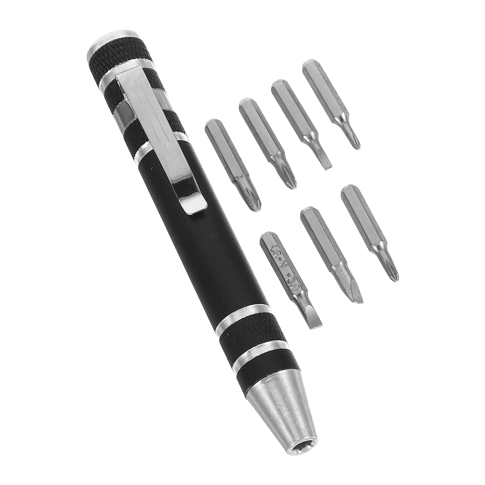 8 in 1 Pocket Screwdriver Aluminum Alloy Multifunction Pen Tool Portable for Computer Eyeglasses Repair Pen Screwdriver
8 in 1 Pocket Screwdriver Aluminum Alloy Multifunction Pen Tool Portable for Computer Eyeglasses Repair Pen Screwdriver