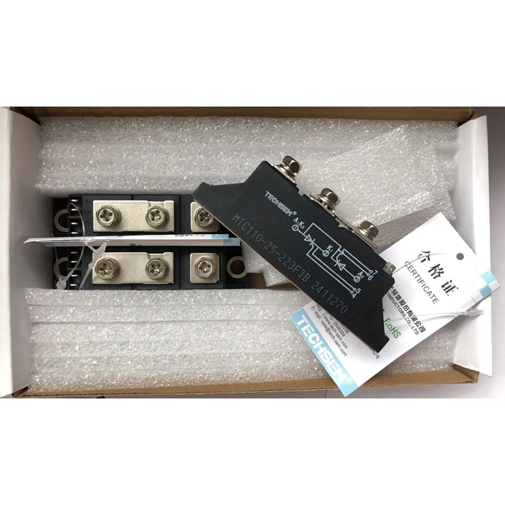 TECHSEM MTC110-25-223F3B Тиристорный модуль 100% новый и оригинальный MTC110A2500V MTC110-25
TECHSEM MTC110-25-223F3B Тиристорный модуль 100% новый и оригинальный MTC110A2500V MTC110-25