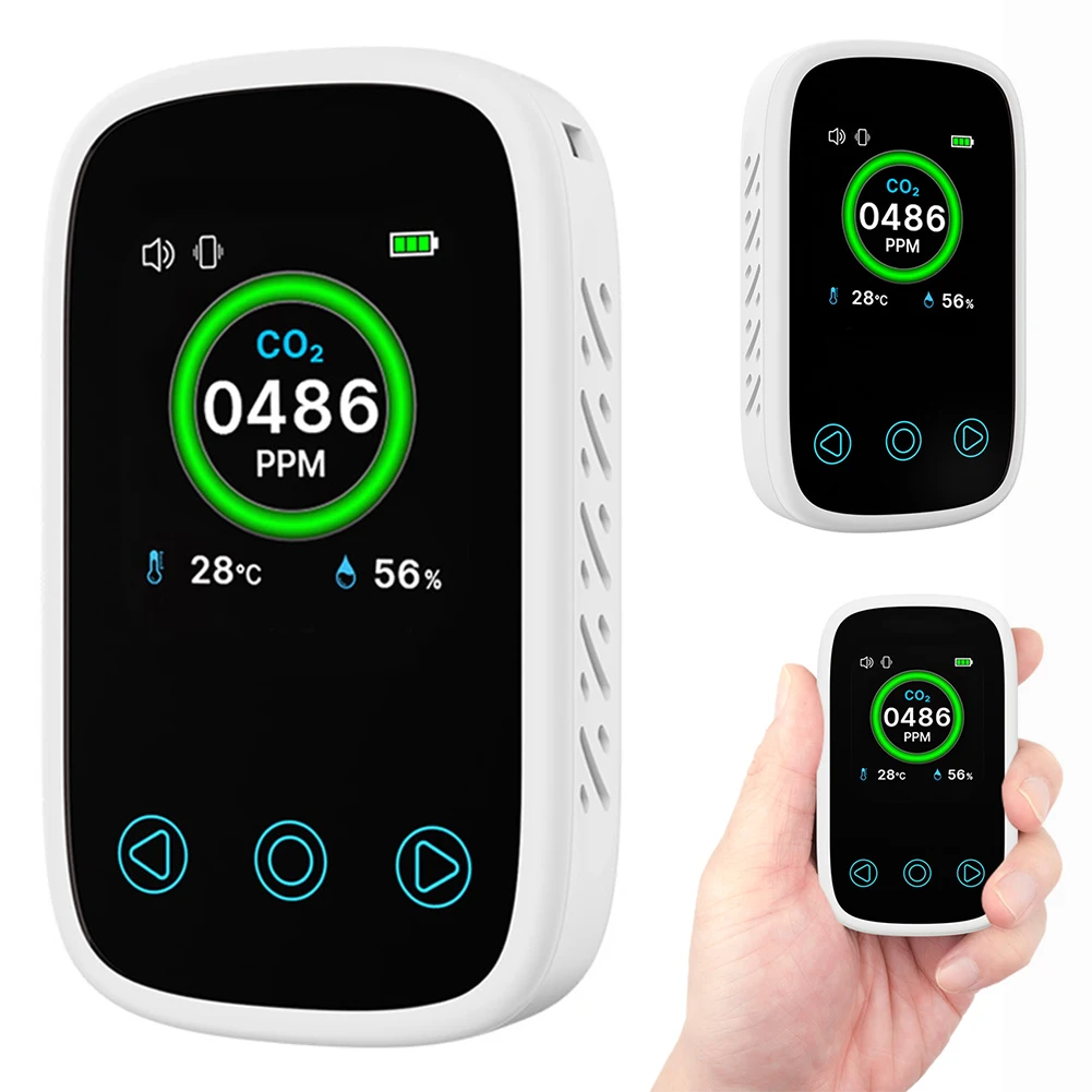 3 in 1 Digital Air Quality Detector NDIR Infrared Sensor Mini Portable Carbon Dioxide Detector with Alarm for Home Indoor Travel
3 in 1 Digital Air Quality Detector NDIR Infrared Sensor Mini Portable Carbon Dioxide Detector with Alarm for Home Indoor Travel