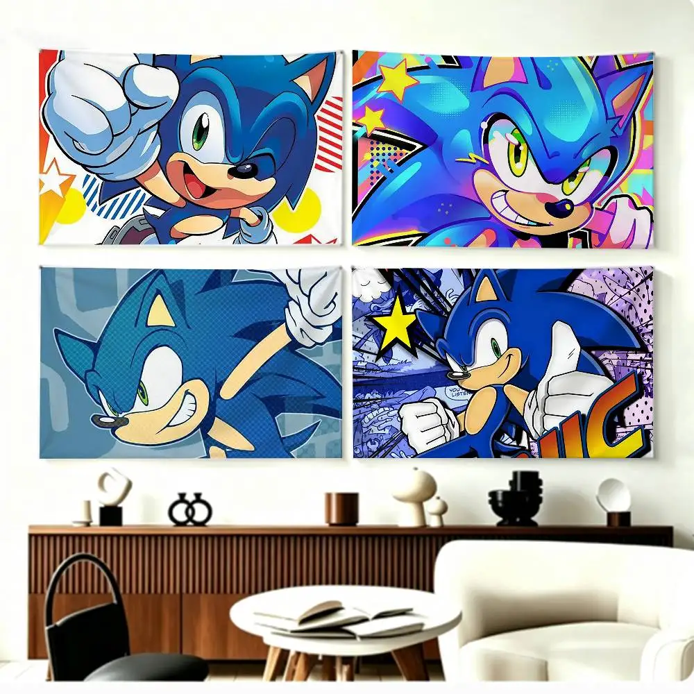 COOL S-Sonic the Hedgehog Flags Wall Hanging Background Art Banner for Bedroom Home Outdoor Decor
COOL S-Sonic the Hedgehog Flags Wall Hanging Background Art Banner for Bedroom Home Outdoor Decor