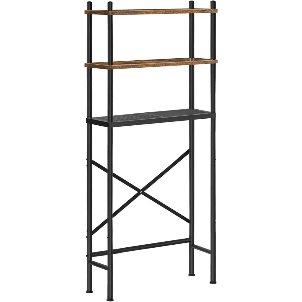 Over The Toilet Storage, 3-Tier Over Toilet Bathroom Organizer, Freestanding Above Toilet Shelf with Adjustable Feet, Racks
Over The Toilet Storage, 3-Tier Over Toilet Bathroom Organizer, Freestanding Above Toilet Shelf with Adjustable Feet, Racks