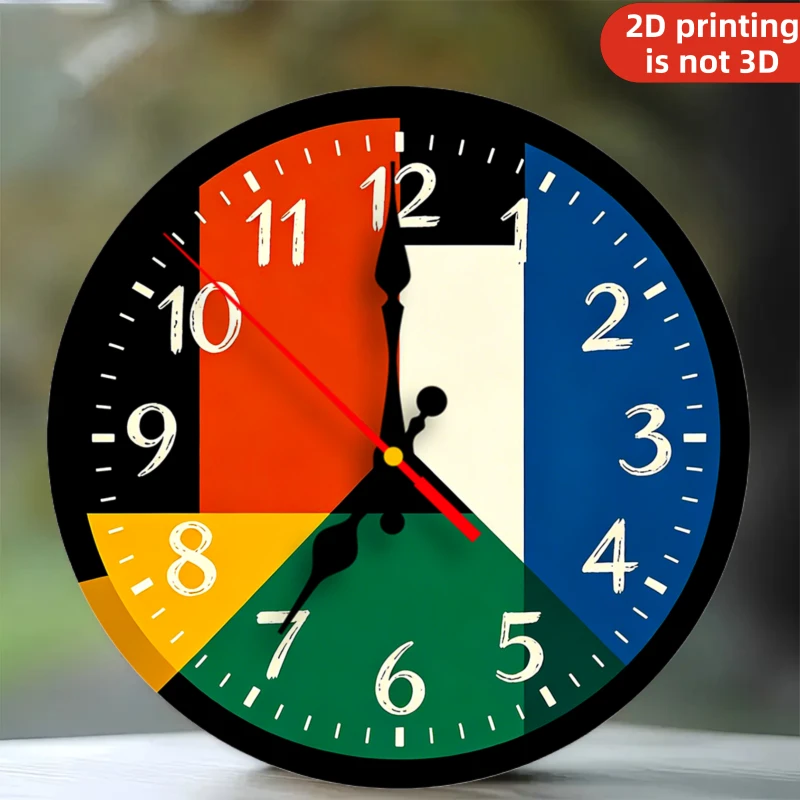 Cubism Style Decorative Wall Clock, Silent Non-Ticking Quartz, 2D Printed with 2 Sets Hands, for Home Office Decor Gift
Cubism Style Decorative Wall Clock, Silent Non-Ticking Quartz, 2D Printed with 2 Sets Hands, for Home Office Decor Gift
