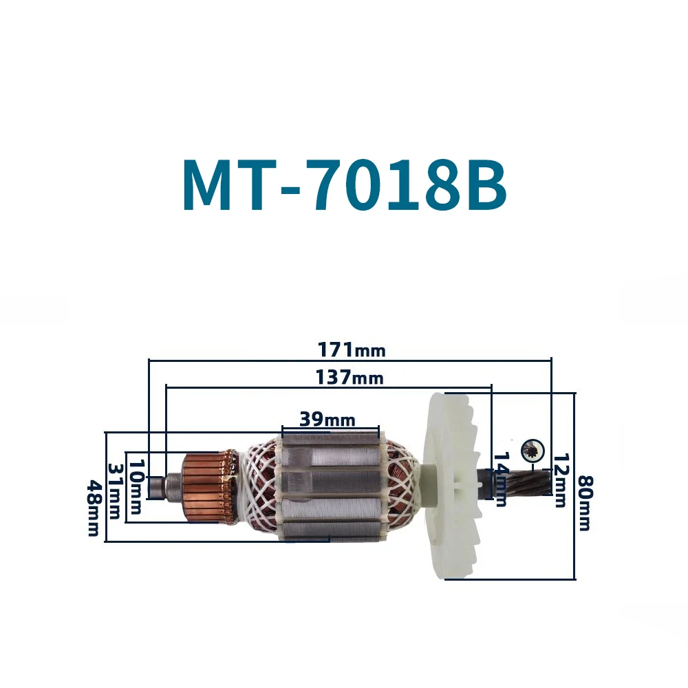 AC220-240V Rotor Armature for Makita MT-7018B 7018B Hammer Drill Electric Tool Replacement Parts
AC220-240V Rotor Armature for Makita MT-7018B 7018B Hammer Drill Electric Tool Replacement Parts