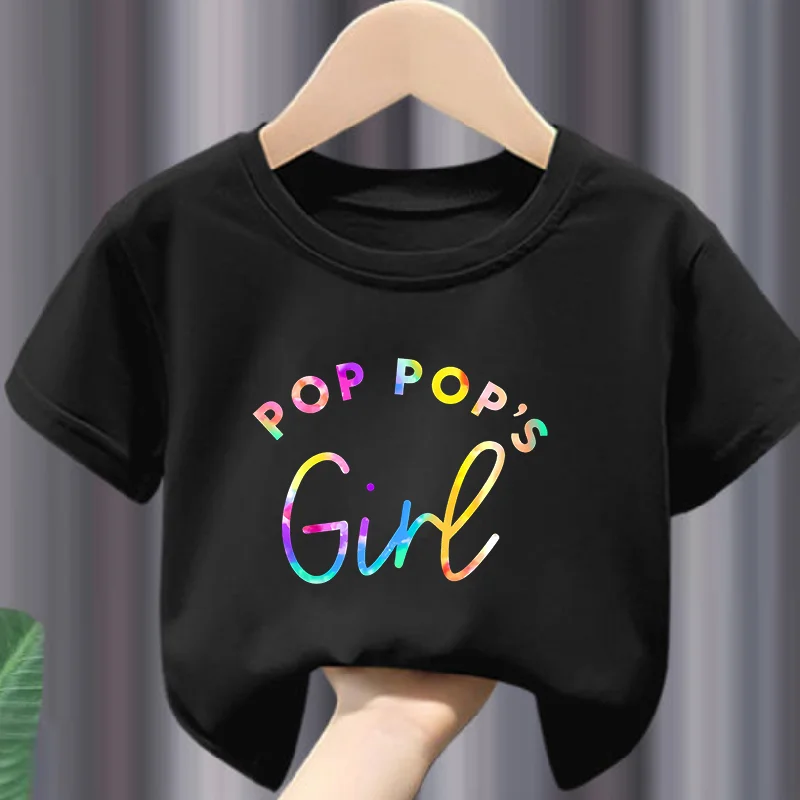 Girls' Color Alphabet Round-neck T-shirt Trendy White Top Polyester Fabric Summer Fashion Children's Clothing
Girls' Color Alphabet Round-neck T-shirt Trendy White Top Polyester Fabric Summer Fashion Children's Clothing