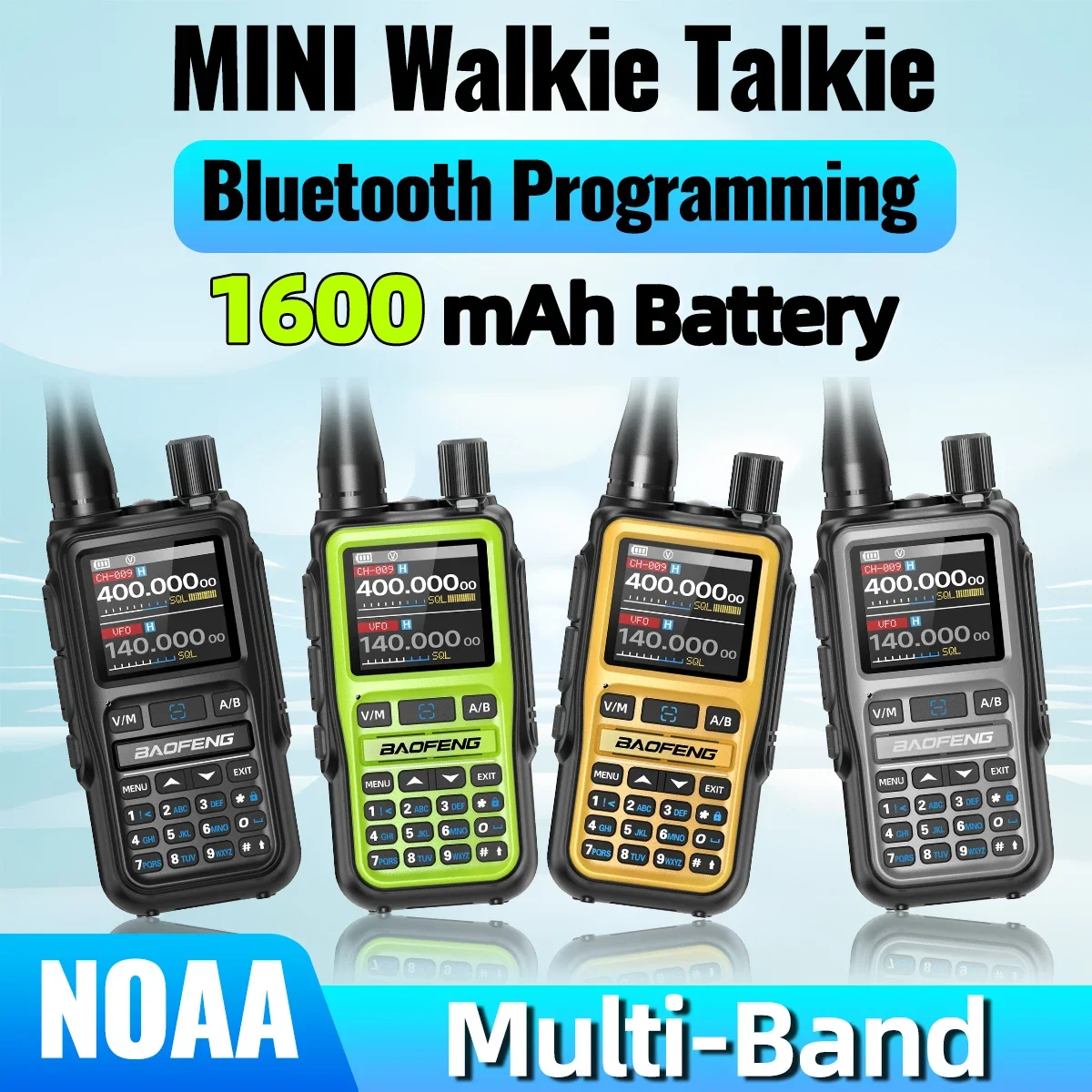 Baofeng UV 5R Mini Walkie Talkie Bluetooth Programming Frequency Dual PTT Band Type-C AM/FM Ham 2 Way Radio For Hiking Hunting
Baofeng UV 5R Mini Walkie Talkie Bluetooth Programming Frequency Dual PTT Band Type-C AM/FM Ham 2 Way Radio For Hiking Hunting