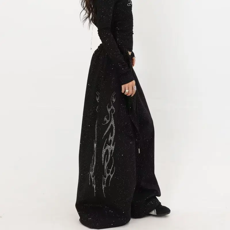 Женские спортивные штаны в стиле ретро Hot Diamond Flash Jazz в стиле хип-хоп, корейская уличная одежда, свободные спортивные штаны с высокой талией, широкие брюки
Женские спортивные штаны в стиле ретро Hot Diamond Flash Jazz в стиле хип-хоп, корейская уличная одежда, свободные спортивные штаны с высокой талией, широкие брюки