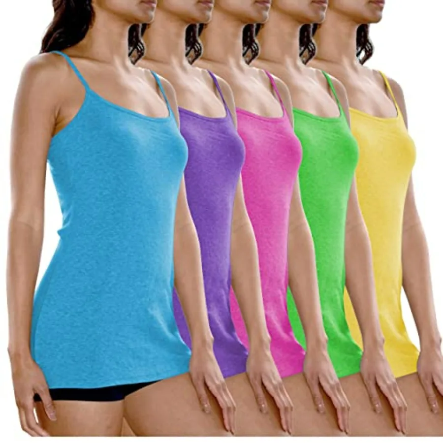 Sexy Basics Women's Cotton Stretch Camisole Tanks Adjustable Spaghetti Strap Tank Top Multi Packs and Colors
Sexy Basics Women's Cotton Stretch Camisole Tanks Adjustable Spaghetti Strap Tank Top Multi Packs and Colors
