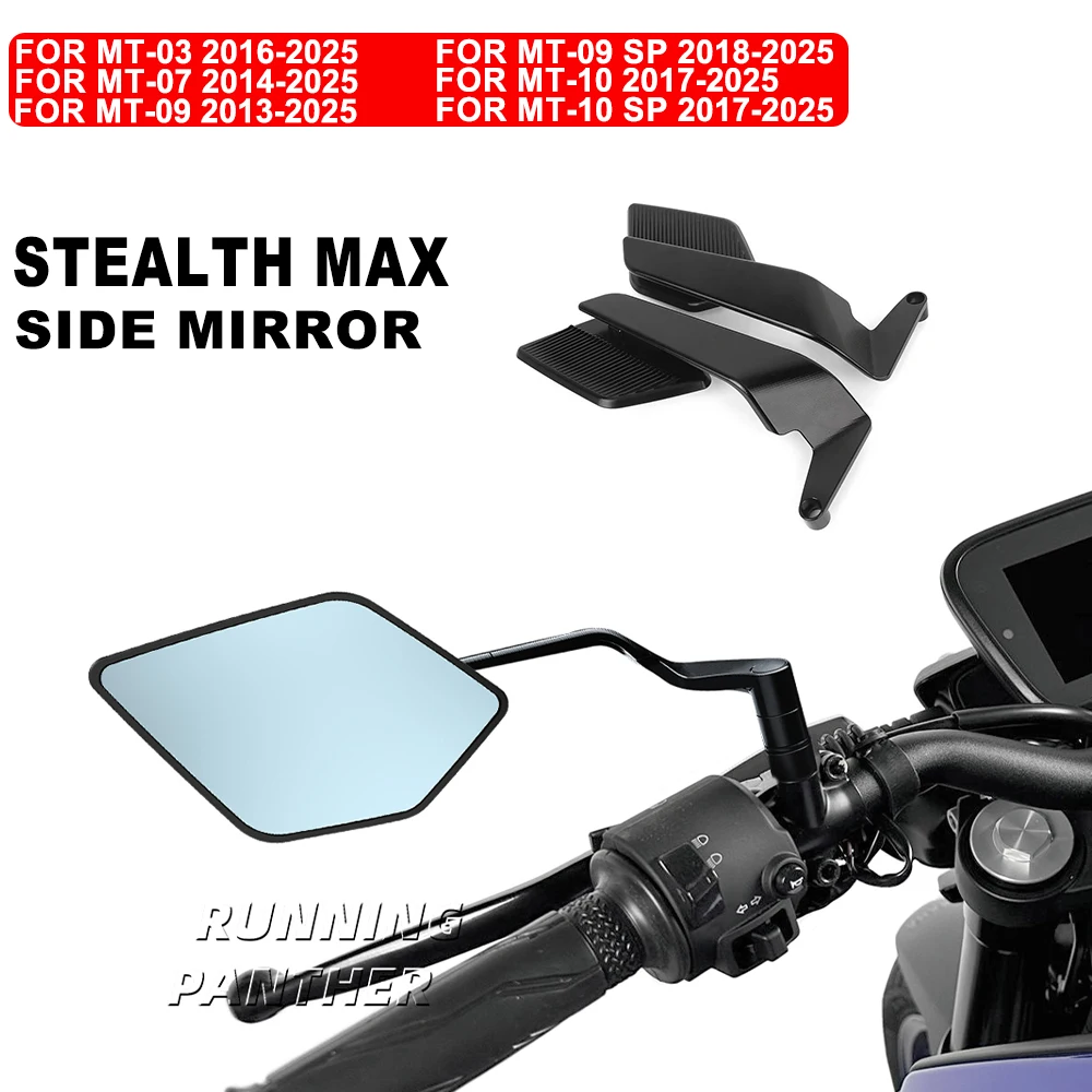 For YAMAHA MT-03/07/09/10 2013-2025 - Series Rearview Mirrors - Stealth Max Style, Sports - Oriented
For YAMAHA MT-03/07/09/10 2013-2025 - Series Rearview Mirrors - Stealth Max Style, Sports - Oriented