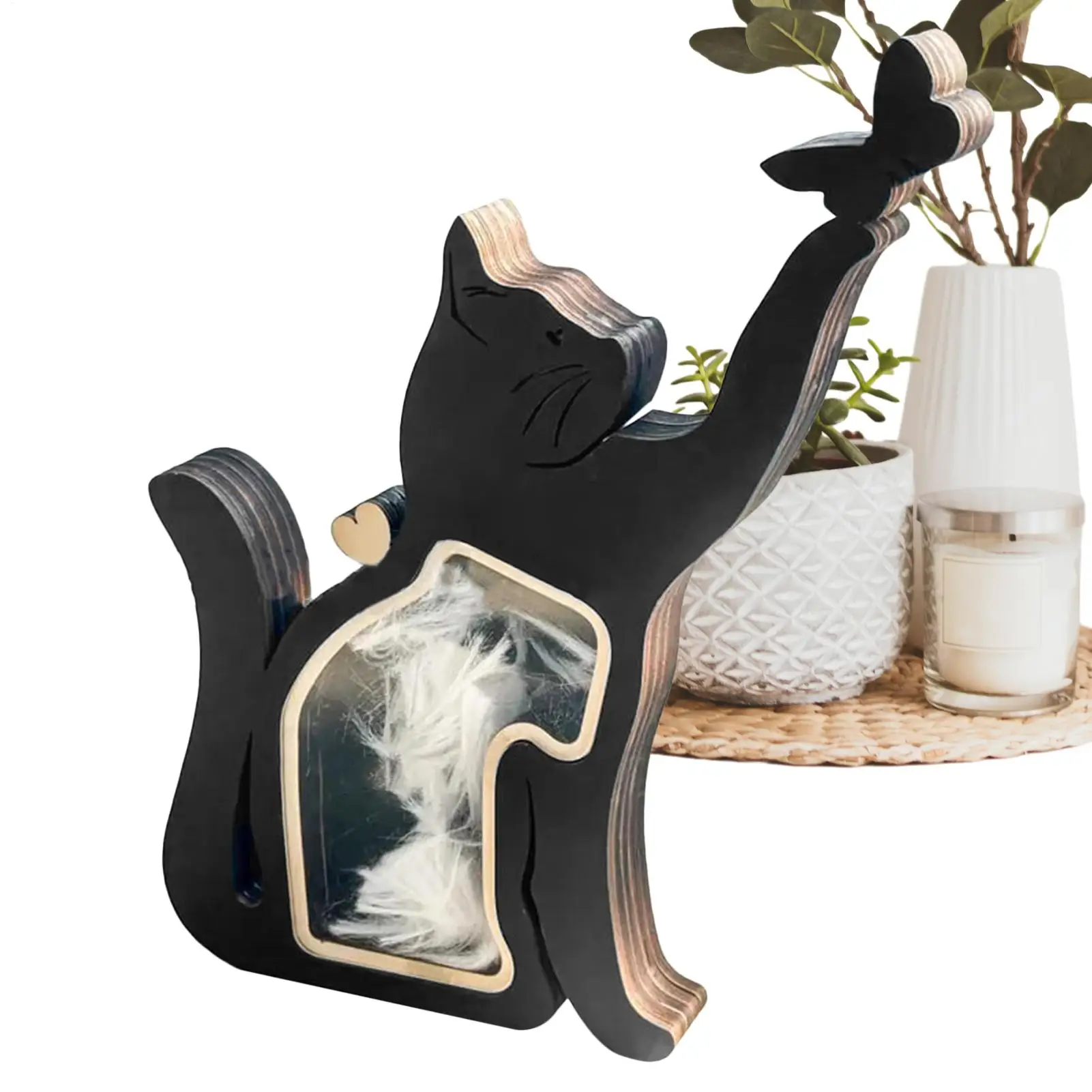 Деревянная фигурка кошки на память из шерсти домашних животных, мемориальная урна с пеплом собаки для памяти, сочувствие, книжная полка для потери домашних животных, гостиная
Деревянная фигурка кошки на память из шерсти домашних животных, мемориальная урна с пеплом собаки для памяти, сочувствие, книжная полка для потери домашних животных, гостиная