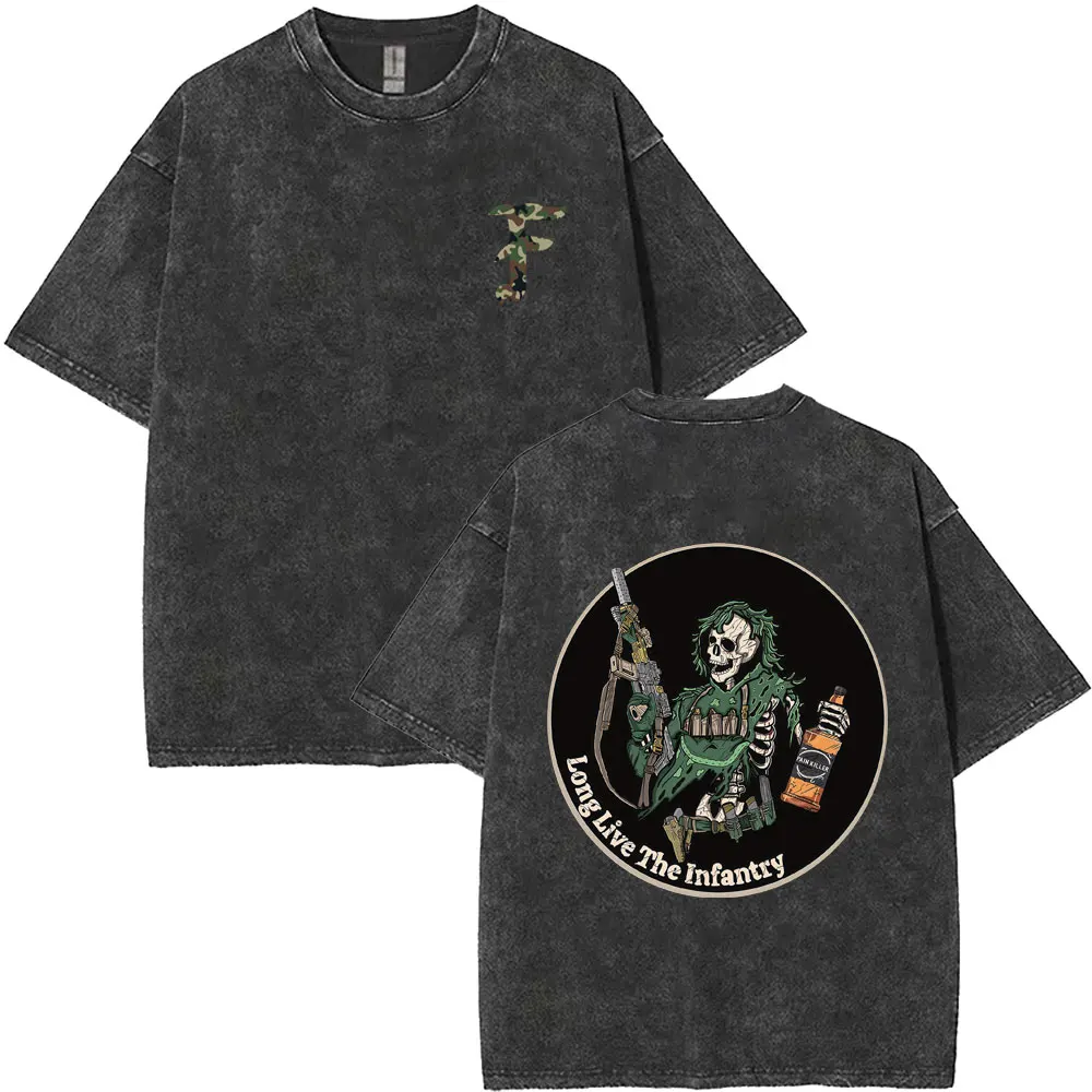 Forward Observations Group Washed T-shirt Long Live The Infantry T Shirts Man Vintage Oversized Tshirt Male Skeleton Print Tops
Forward Observations Group Washed T-shirt Long Live The Infantry T Shirts Man Vintage Oversized Tshirt Male Skeleton Print Tops