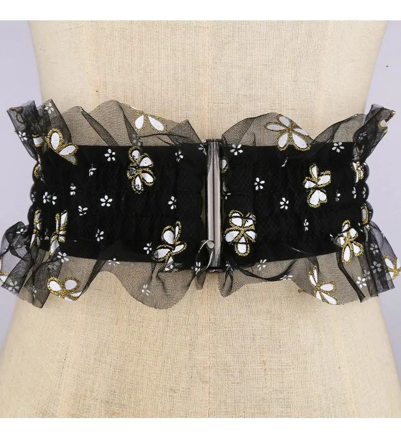 Женский кружевной эластичный пояс шириной 6 см, модный с кружевным эластичным поясом для платья
Женский кружевной эластичный пояс шириной 6 см, модный с кружевным эластичным поясом для платья