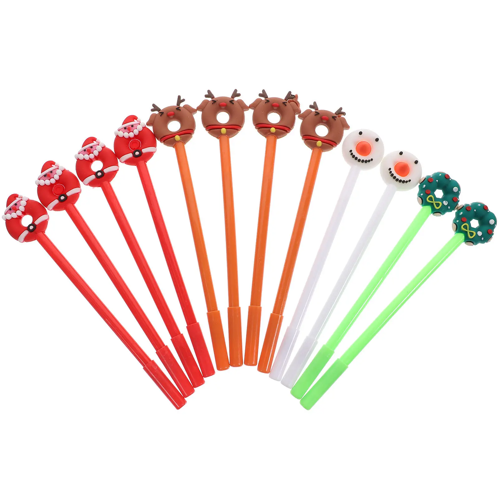 12Pcs Creative Christmas Ballpoint Pens Lovely Polymer Clay Gel Ink Writing Pen Students Stationery Holiday Gift Santa Claus
12Pcs Creative Christmas Ballpoint Pens Lovely Polymer Clay Gel Ink Writing Pen Students Stationery Holiday Gift Santa Claus