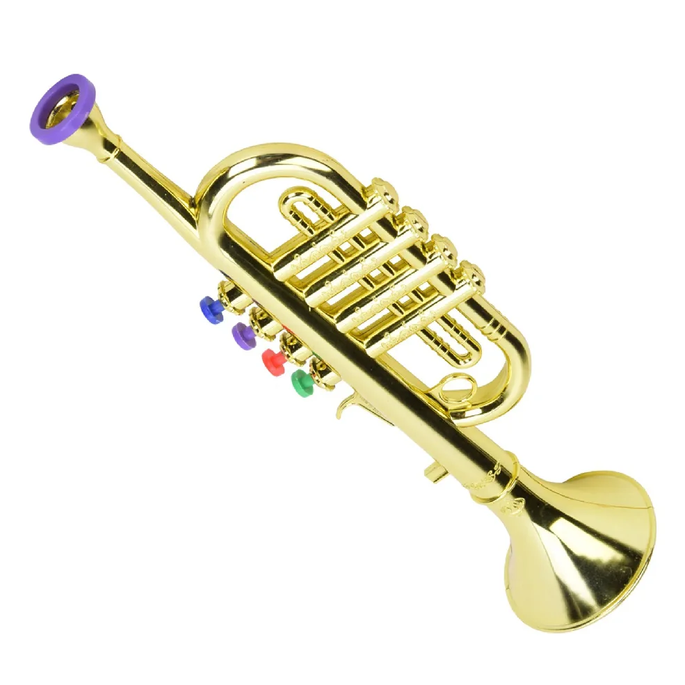 Kid Trumpet Golden Coated Plastic Children Preschool Music Gift Wind Instrument Preschool Music wholesale
Kid Trumpet Golden Coated Plastic Children Preschool Music Gift Wind Instrument Preschool Music wholesale