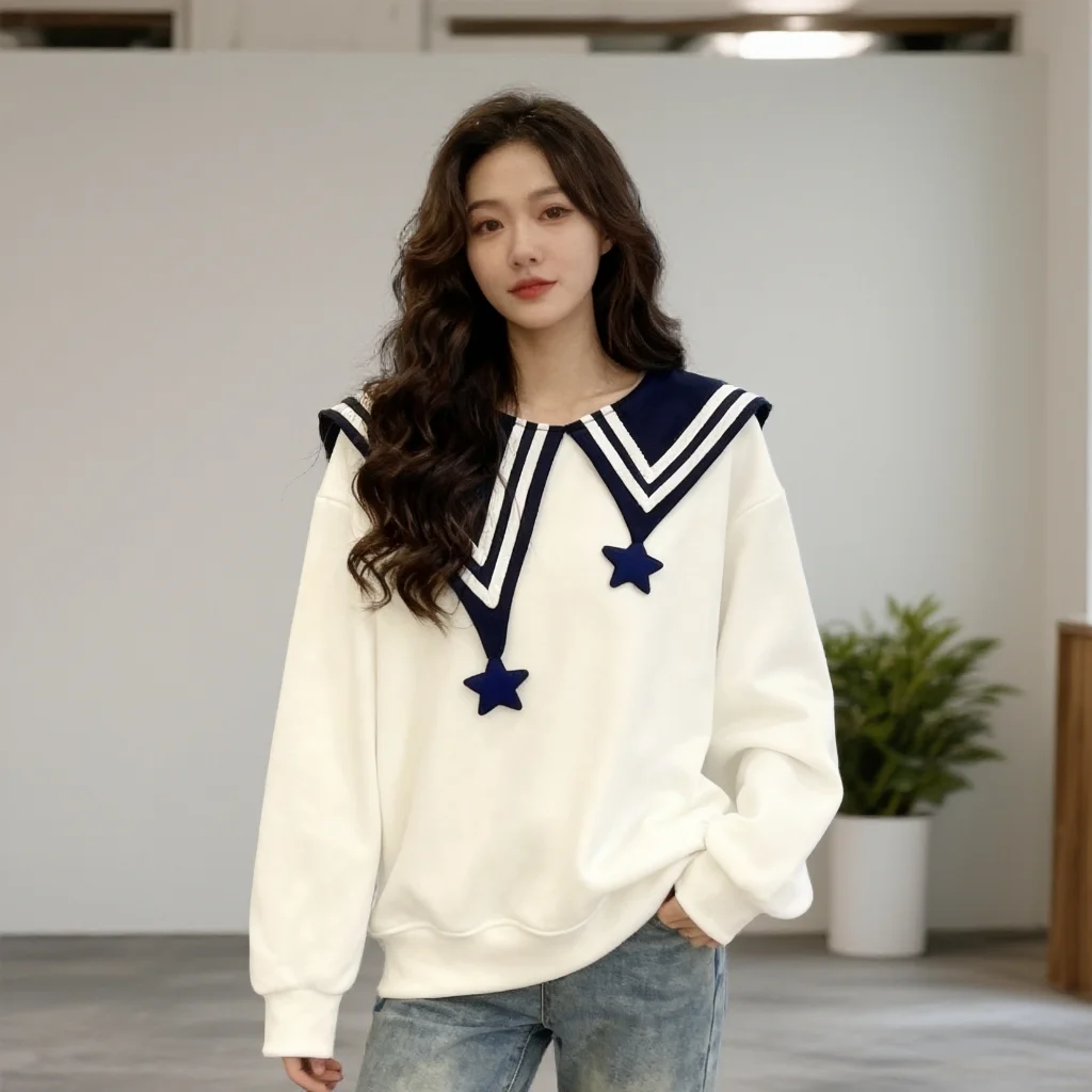 Extra Large 300 Pounds Casual Versatile Loose Sweatshirt Women's Japanese Style Anti-Aging Fashionable Personality Top
Extra Large 300 Pounds Casual Versatile Loose Sweatshirt Women's Japanese Style Anti-Aging Fashionable Personality Top