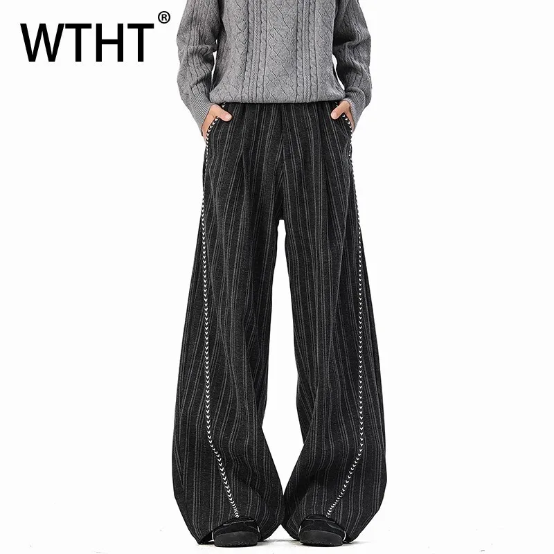 WTHT модные осенние мужские полосатые свободные брюки High Street Design 2021, модные широкие брюки с высокой талией, мужские 2A2254
WTHT модные осенние мужские полосатые свободные брюки High Street Design 2021, модные широкие брюки с высокой талией, мужские 2A2254
