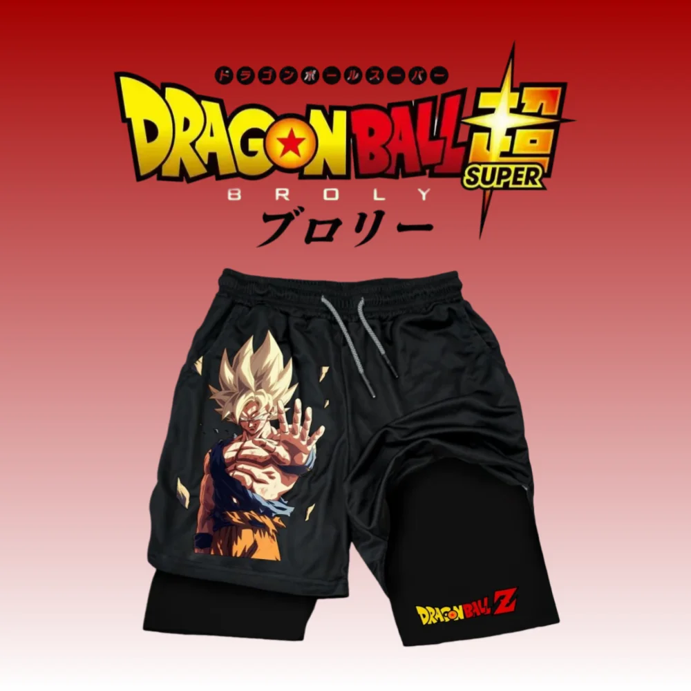 Лето 202, черные тренировочные модные шорты Dragon Ball Z, желтые шорты с логотипом DRAGON Z, белый регулируемый внутренний слой
Лето 202, черные тренировочные модные шорты Dragon Ball Z, желтые шорты с логотипом DRAGON Z, белый регулируемый внутренний слой