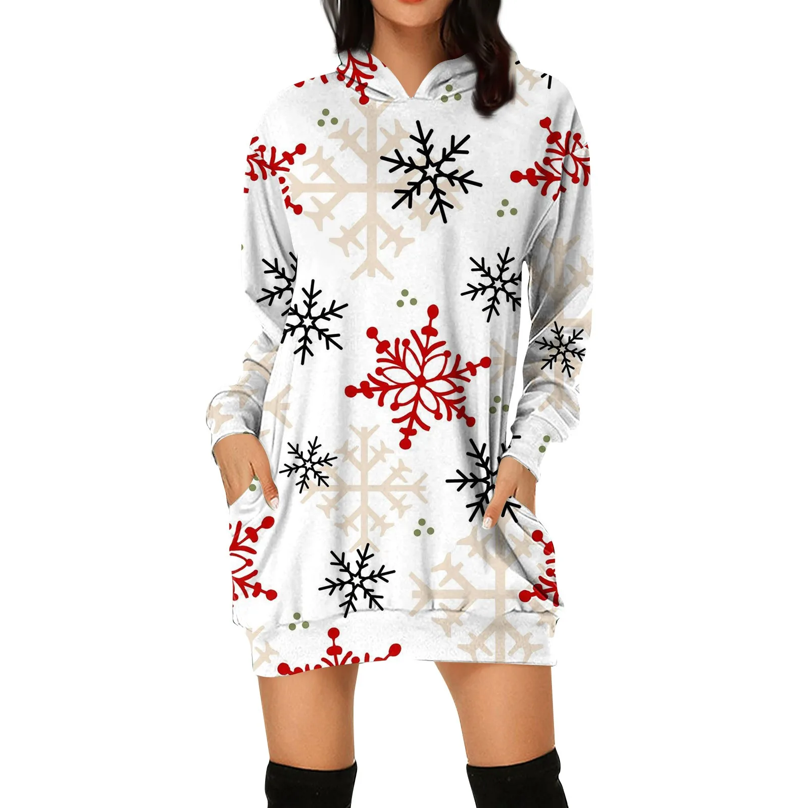 Christmas Elk Print Sweatershirts Fashion Carnival Party Female Clothes Casual Sweater Dress Funny Pattern Party Women'S Hoodies
Christmas Elk Print Sweatershirts Fashion Carnival Party Female Clothes Casual Sweater Dress Funny Pattern Party Women'S Hoodies