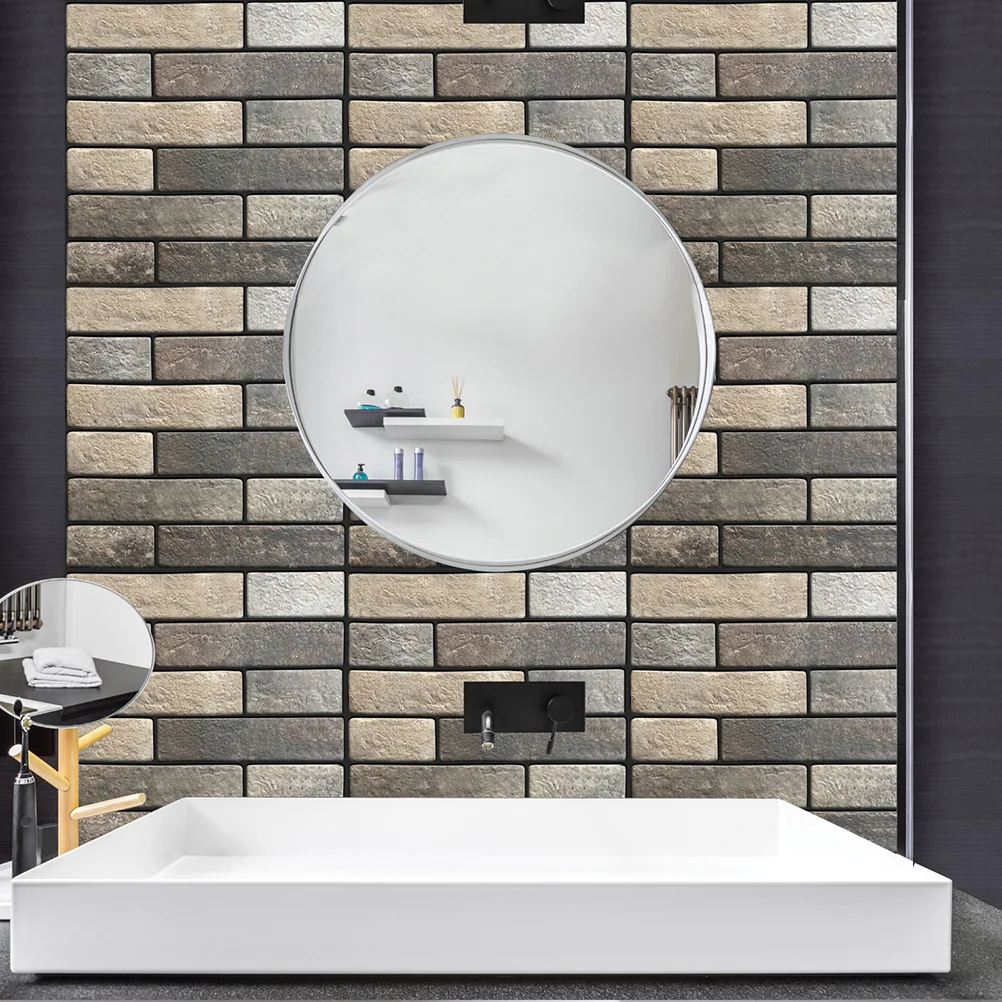 5Pcs Self-Adhesive Waterproof Wall Tile Brick Pattern 3D Peel Stick Wall Sticker for Living Room Bedroom Kitchen Bathroom
5Pcs Self-Adhesive Waterproof Wall Tile Brick Pattern 3D Peel Stick Wall Sticker for Living Room Bedroom Kitchen Bathroom