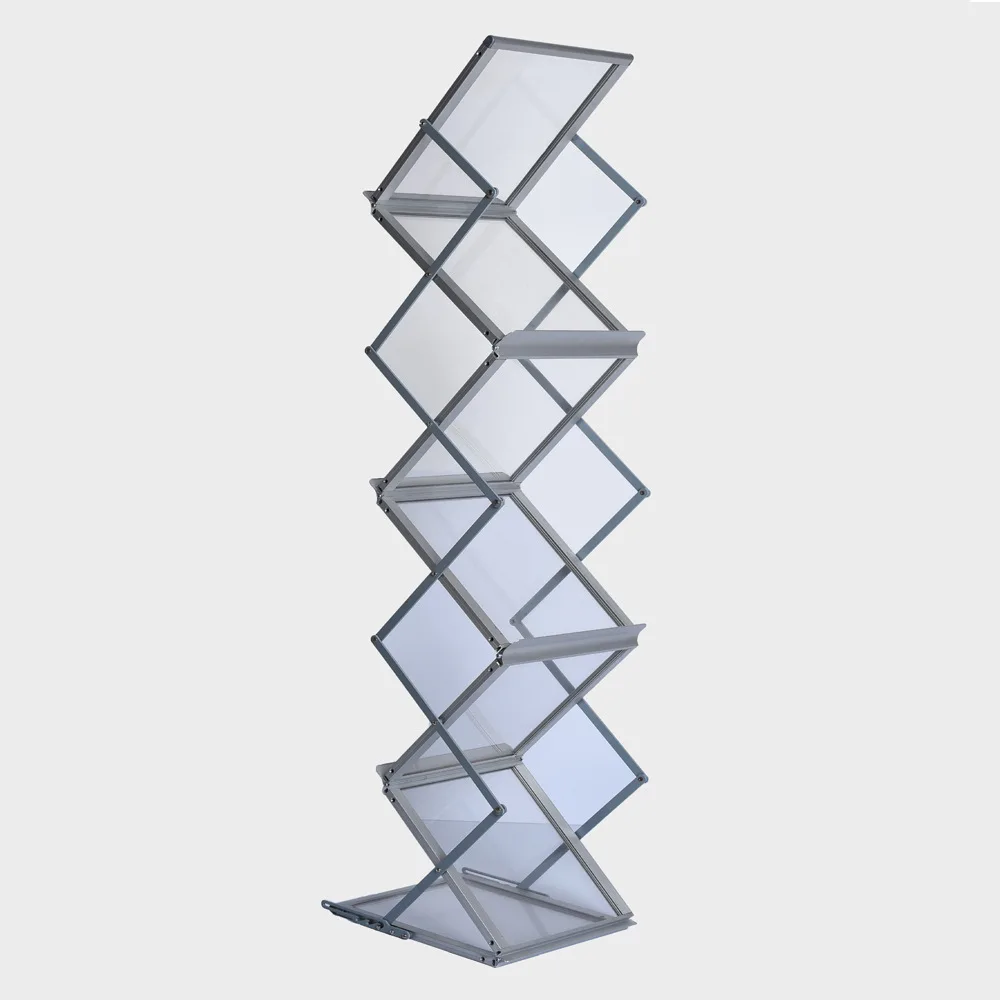 Foreign trade export factory, aluminum alloy, display folding exhibition data shelf, newspaper shelf, photography background
Foreign trade export factory, aluminum alloy, display folding exhibition data shelf, newspaper shelf, photography background
