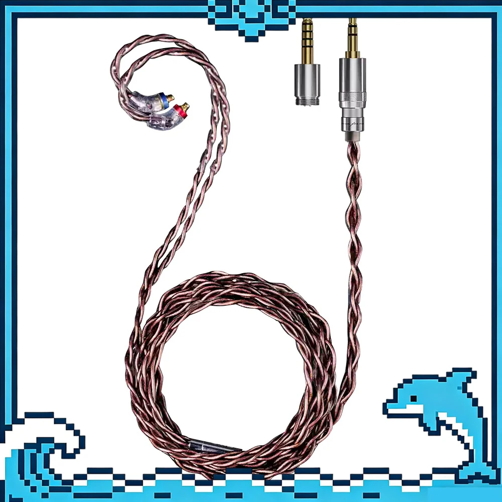 FiiO LC-RC 2024 Headphone upgrade cable High purity single crystal copper interchangeable plug MMCX earphone balance line
FiiO LC-RC 2024 Headphone upgrade cable High purity single crystal copper interchangeable plug MMCX earphone balance line