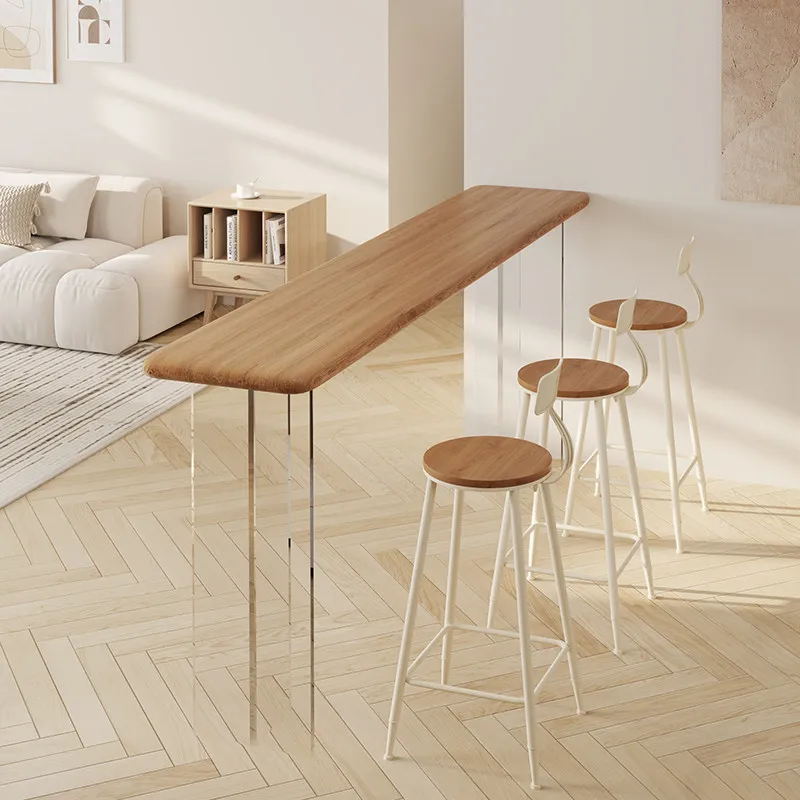Modern Acrylic Floating Solid Wood Balcony Bar Tables Nordic Simple Wall-mounted Narrow High Bar Table Home Furniture FYFD
Modern Acrylic Floating Solid Wood Balcony Bar Tables Nordic Simple Wall-mounted Narrow High Bar Table Home Furniture FYFD