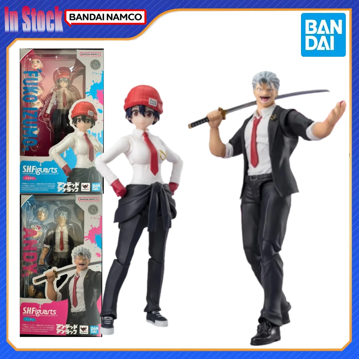 Original Genuine Bandai Anime S.H.Figuarts Undead Unluck Anime ANDY&FUKO IZUMO Action Figure Model Kits Gift for Kids Boys Toys
Original Genuine Bandai Anime S.H.Figuarts Undead Unluck Anime ANDY&FUKO IZUMO Action Figure Model Kits Gift for Kids Boys Toys