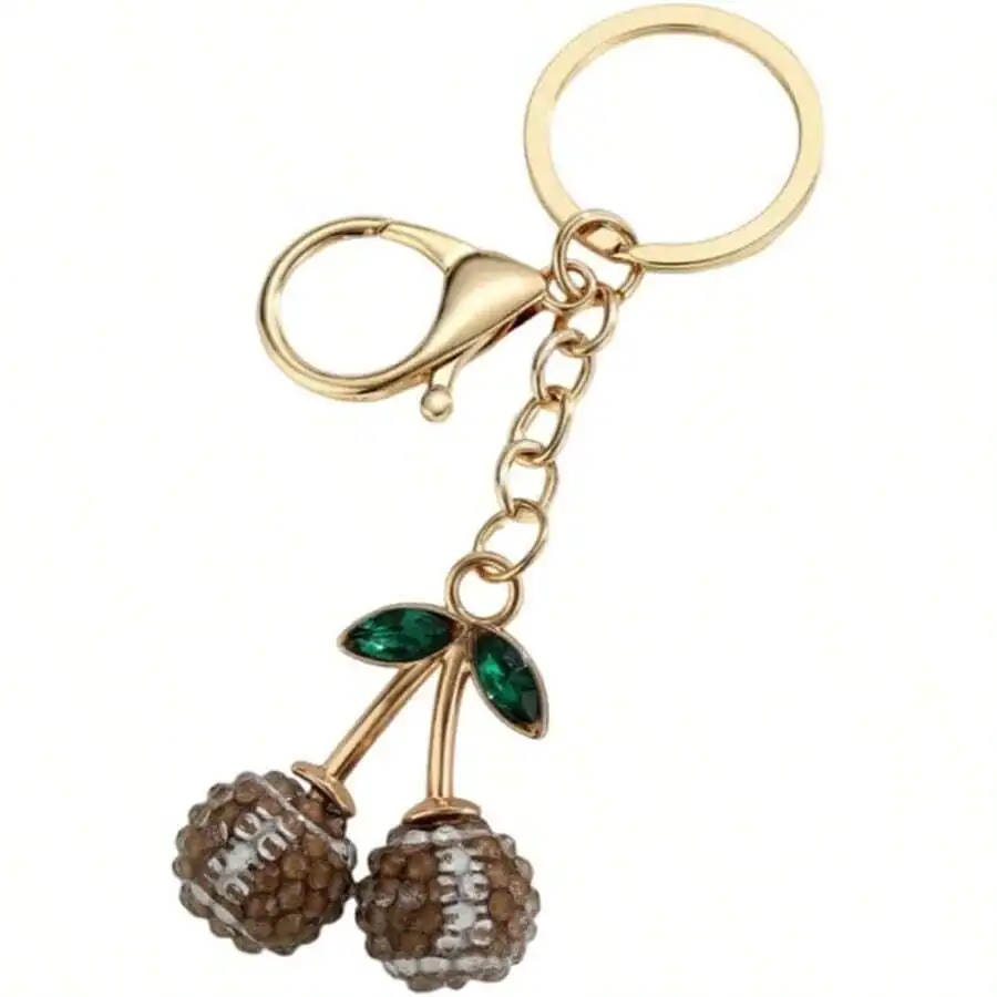Sports Ball Cherry Keychain With Rhinestone For Women Bag Charm Gift
Sports Ball Cherry Keychain With Rhinestone For Women Bag Charm Gift