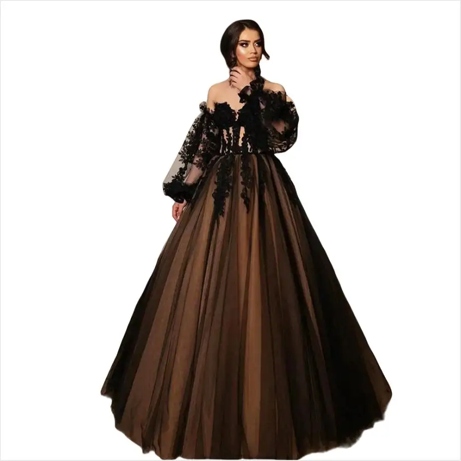 Retro Prom Dresses Women Transparent Sleeves Tulle Maxi Gown Illusion Corset Customized Lace Applique Wedding Party Dress
Retro Prom Dresses Women Transparent Sleeves Tulle Maxi Gown Illusion Corset Customized Lace Applique Wedding Party Dress
