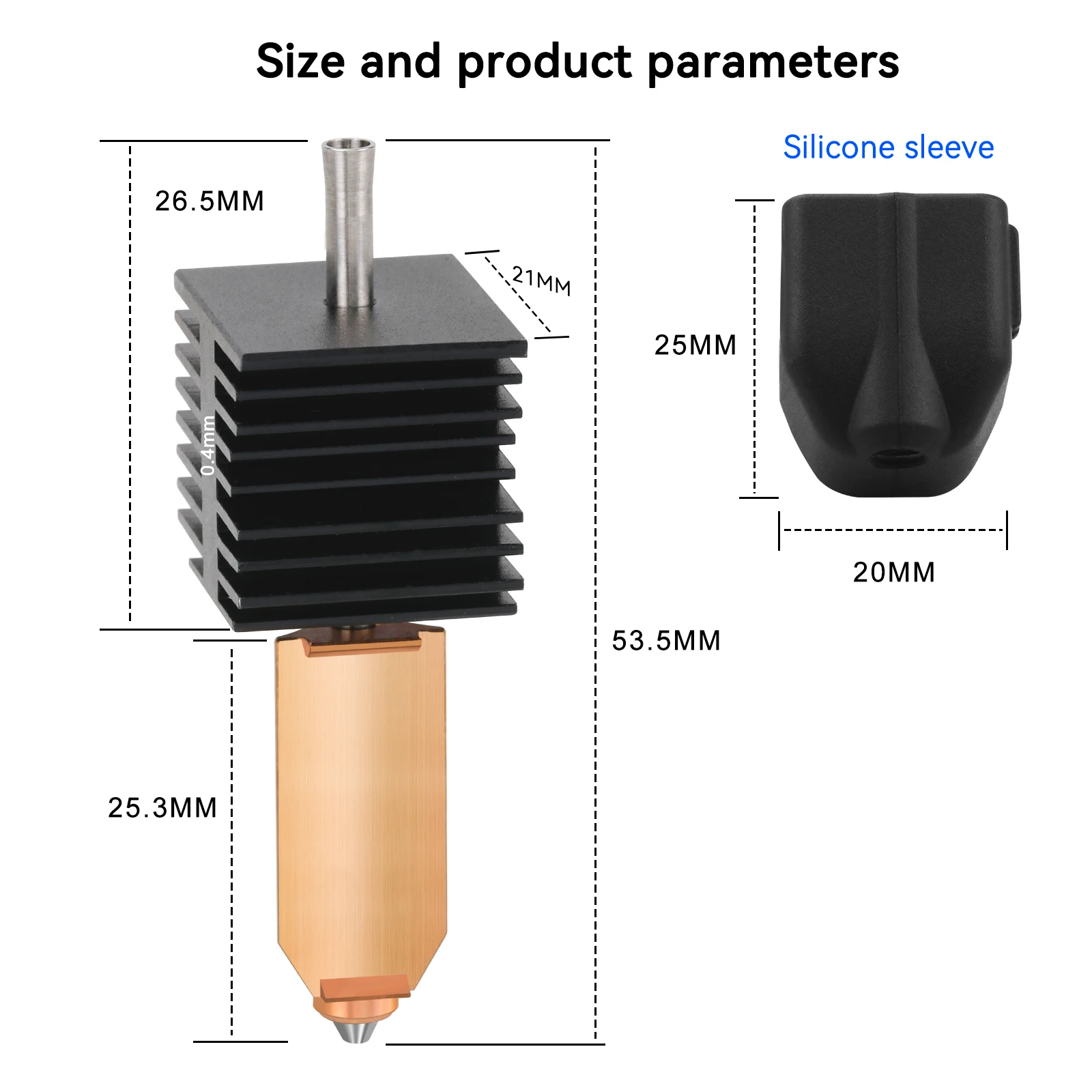 Upgraded Hotend Kit For Flashforge AD5X 0.25/0.4/0.6/0.8mm One-Piece Bimetal Nozzle Hot End Kit For AD5X 3D Printer Accessories
Upgraded Hotend Kit For Flashforge AD5X 0.25/0.4/0.6/0.8mm One-Piece Bimetal Nozzle Hot End Kit For AD5X 3D Printer Accessories
