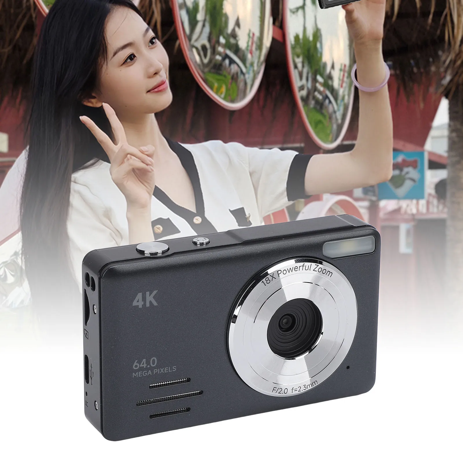 Small Portable Digital Video Camera 4K Digital Camera Lightweight 2.88 Inch Screen 18X Digital Zoom Loop Recording for Outdoor
Small Portable Digital Video Camera 4K Digital Camera Lightweight 2.88 Inch Screen 18X Digital Zoom Loop Recording for Outdoor