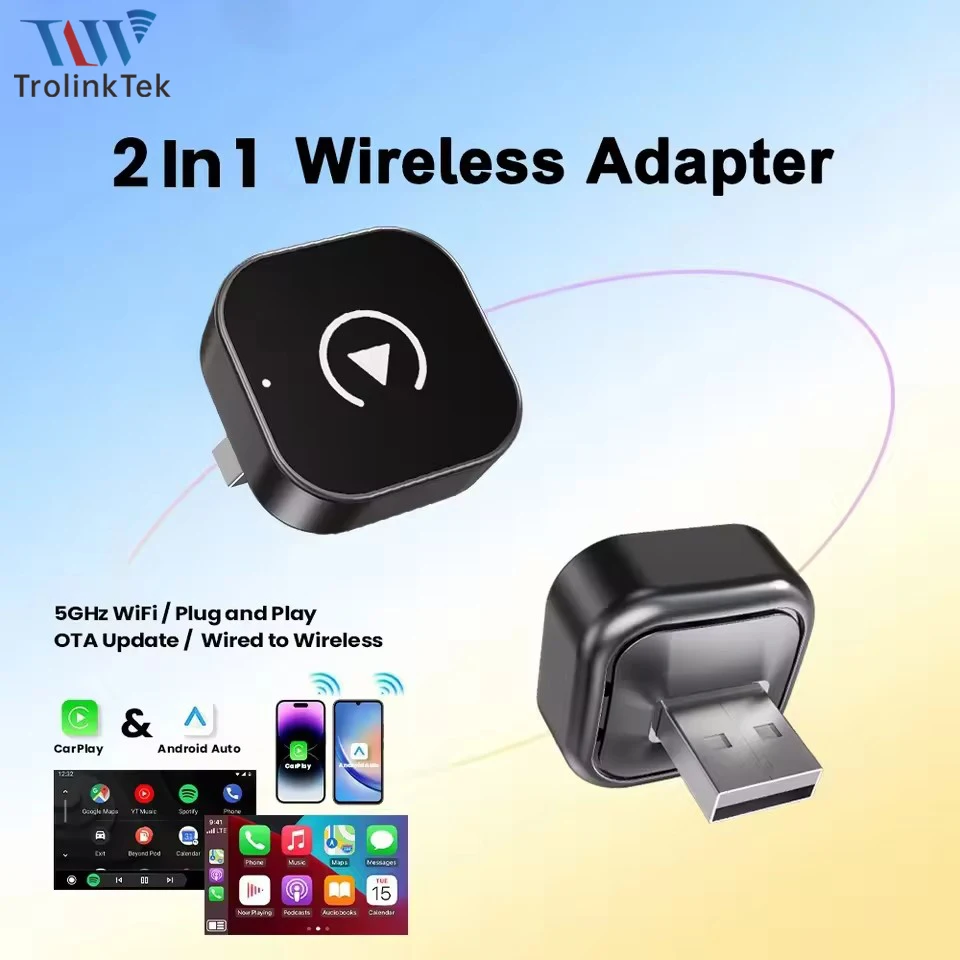 Новый беспроводной адаптер CarPlay и Android Auto для OEM-систем, USB-донгл, мини-бокс, подключение и использование, для VW, Toyota, Honda, Ford, Benz
Новый беспроводной адаптер CarPlay и Android Auto для OEM-систем, USB-донгл, мини-бокс, подключение и использование, для VW, Toyota, Honda, Ford, Benz