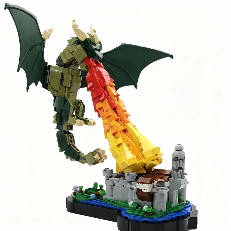813pcs MOC Dragon Attack Citadel Model Building Blocks Construction Toy Christmas Gifts DIY Creative Idea Education Assemble
813pcs MOC Dragon Attack Citadel Model Building Blocks Construction Toy Christmas Gifts DIY Creative Idea Education Assemble