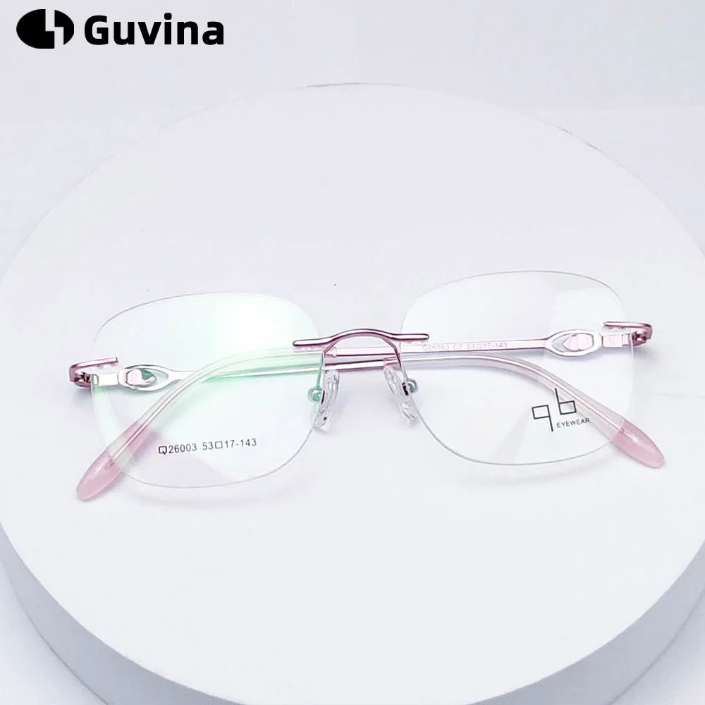 Женские очки для близорукости и дальнозоркости без оправы, анти-синий свет, сверхлегкие титановые очки с тонкими дужками, диоптрийные очки по рецепту
Женские очки для близорукости и дальнозоркости без оправы, анти-синий свет, сверхлегкие титановые очки с тонкими дужками, диоптрийные очки по рецепту