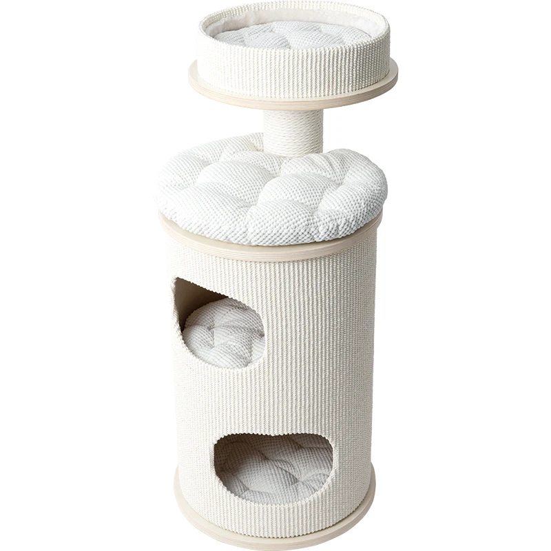 The cat climbing frame is integrated with a tree, and the multi-layer solid wood household warm bucket occupies a small area.
The cat climbing frame is integrated with a tree, and the multi-layer solid wood household warm bucket occupies a small area.
