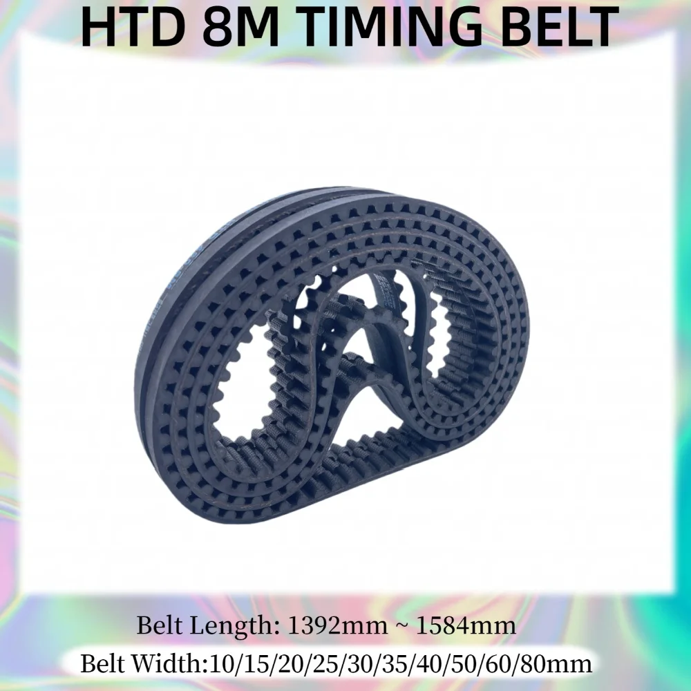 HTD 8M Timing Belt Belt Length 1392mm To 1584mm HTD 8M Rubber Belt Belt Width 10mm -80mm HTD8M Closed Loop Belt 8M Timing Belt
HTD 8M Timing Belt Belt Length 1392mm To 1584mm HTD 8M Rubber Belt Belt Width 10mm -80mm HTD8M Closed Loop Belt 8M Timing Belt