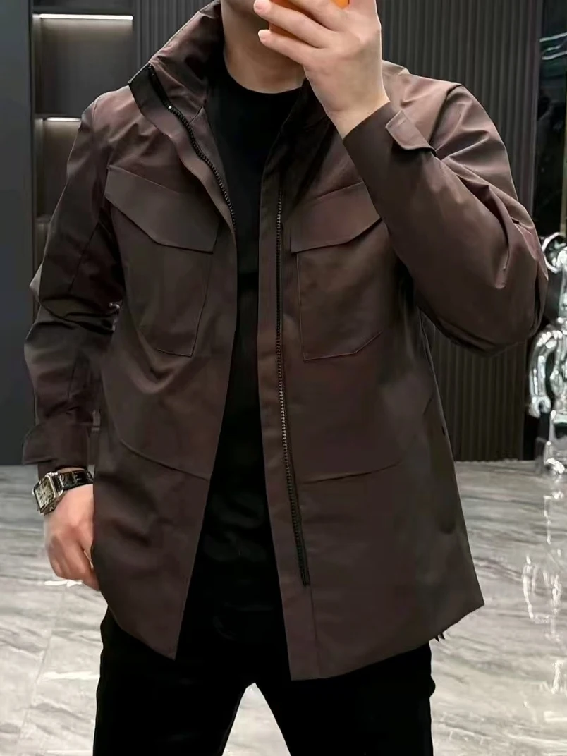 Men's Spring Autumn New Outdoor Style Stand Collar Jacket Versatile Fashionable High-End Sensation Personality Handsome Coat
Men's Spring Autumn New Outdoor Style Stand Collar Jacket Versatile Fashionable High-End Sensation Personality Handsome Coat