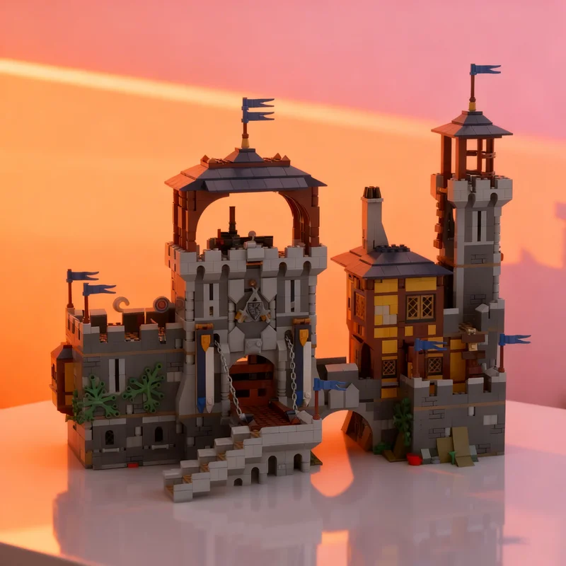 3208 деталей MOC: Модель Замка Лорда С. «Чёрный Сокол» — Конструктор для самостоятельной сборки, креативный подарок, коллекционный предмет, декор для демонстрации, премиум-класс для взрослых
3208 деталей MOC: Модель Замка Лорда С. «Чёрный Сокол» — Конструктор для самостоятельной сборки, креативный подарок, коллекционный предмет, декор для демонстрации, премиум-класс для взрослых